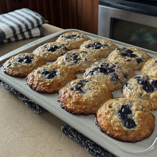 Greek Yoghurt Blueberry Muffins