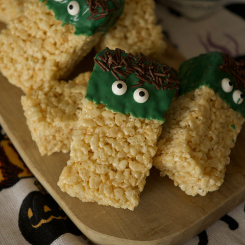 FRANKENSTEIN PROTEIN RICE KRISPY TREATS