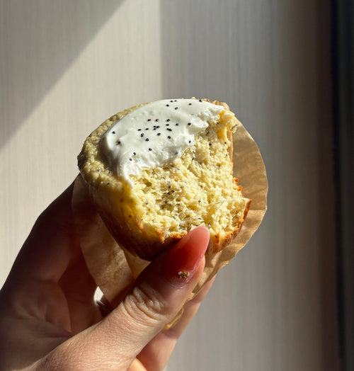 PROTEIN LEMON POPPYSEED MUFFINS
