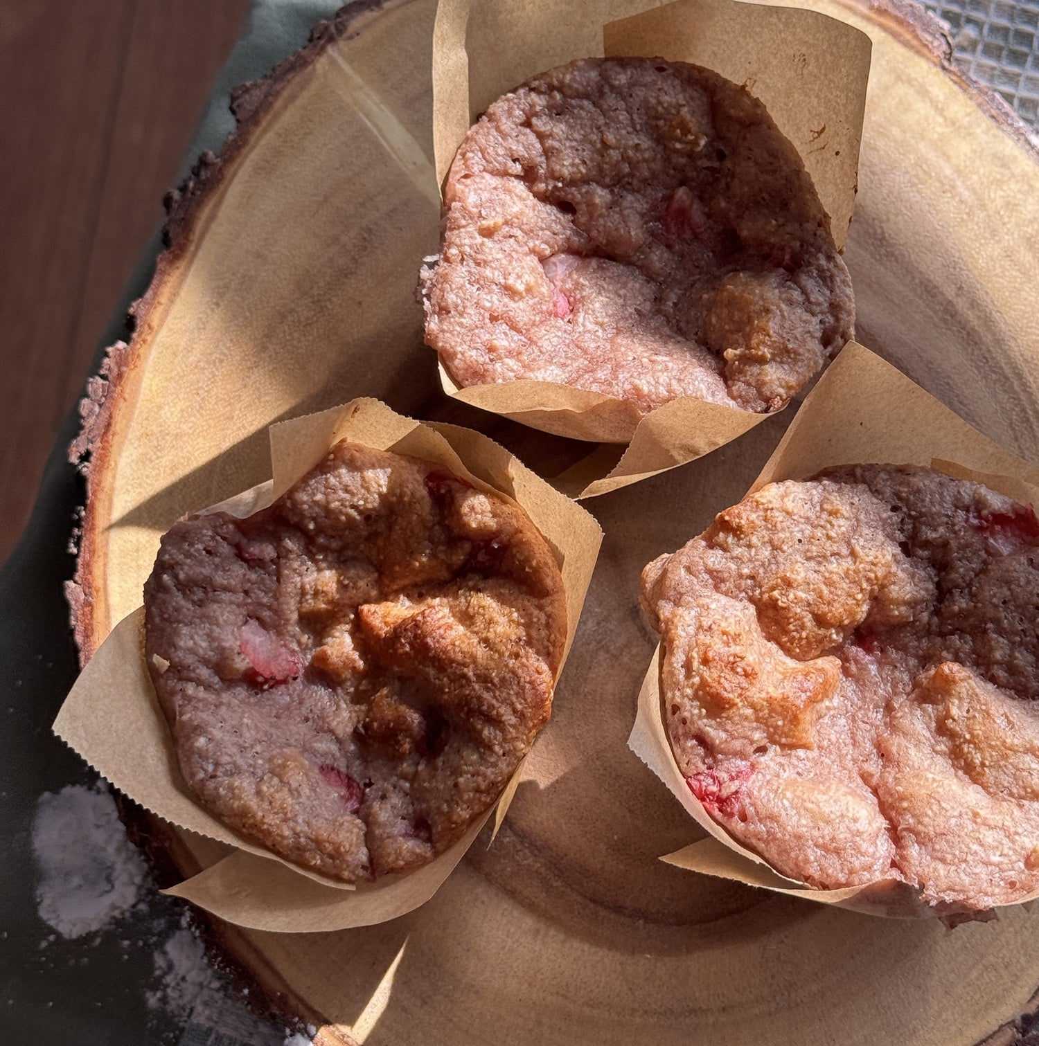PROTEIN STRAWBERRY MUFFINS