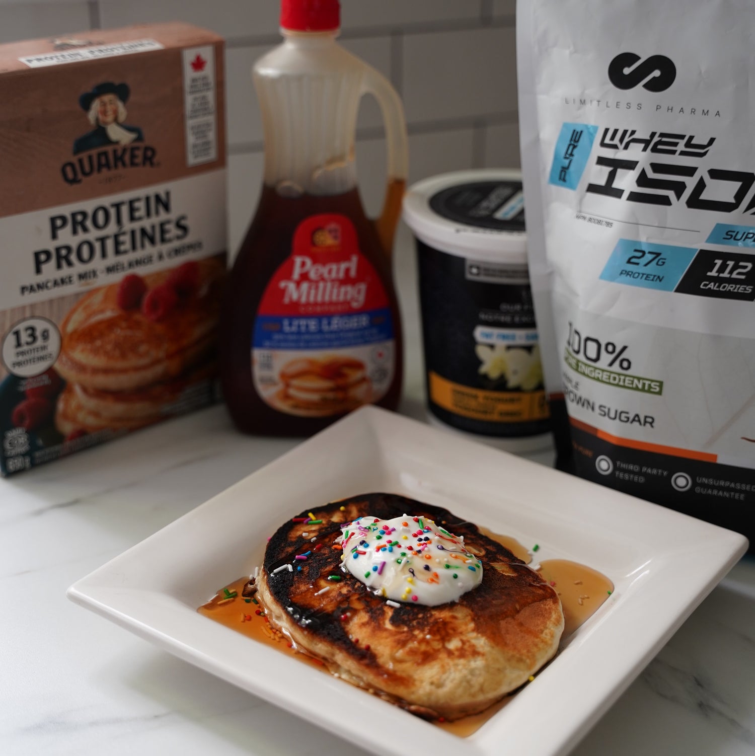 4-Ingredient Giant Protein Pancake