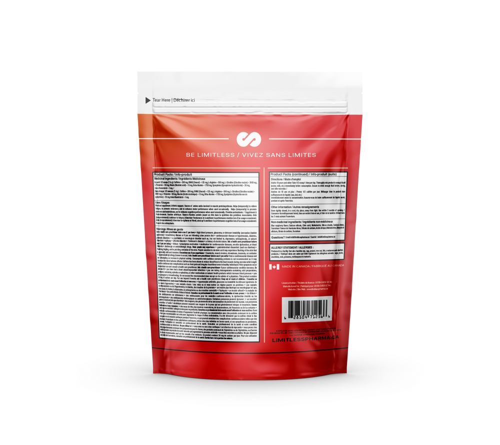 BLOW PRE-WORKOUT - Blue Raspberry - back