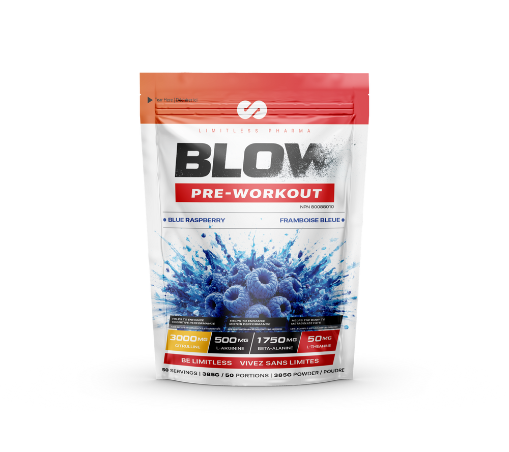 BLOW PRE-WORKOUT - Blue Raspberry - front