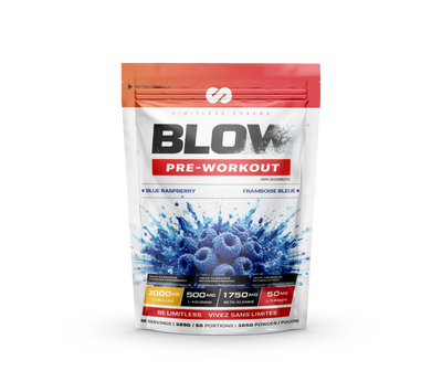 BLOW PRE-WORKOUT - Blue Raspberry - front