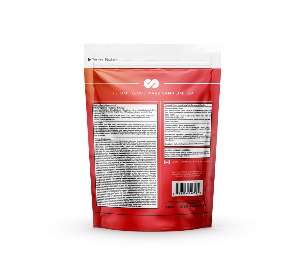 BLOW PRE-WORKOUT - Grape - back
