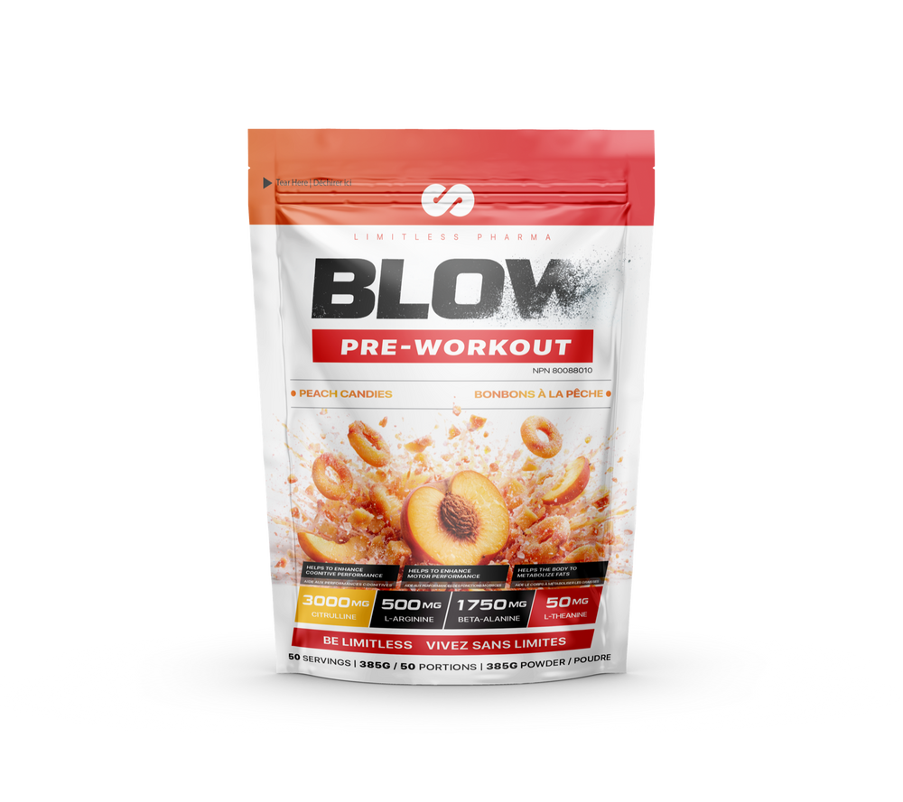 BLOW PRE-WORKOUT - Peach Candy - front