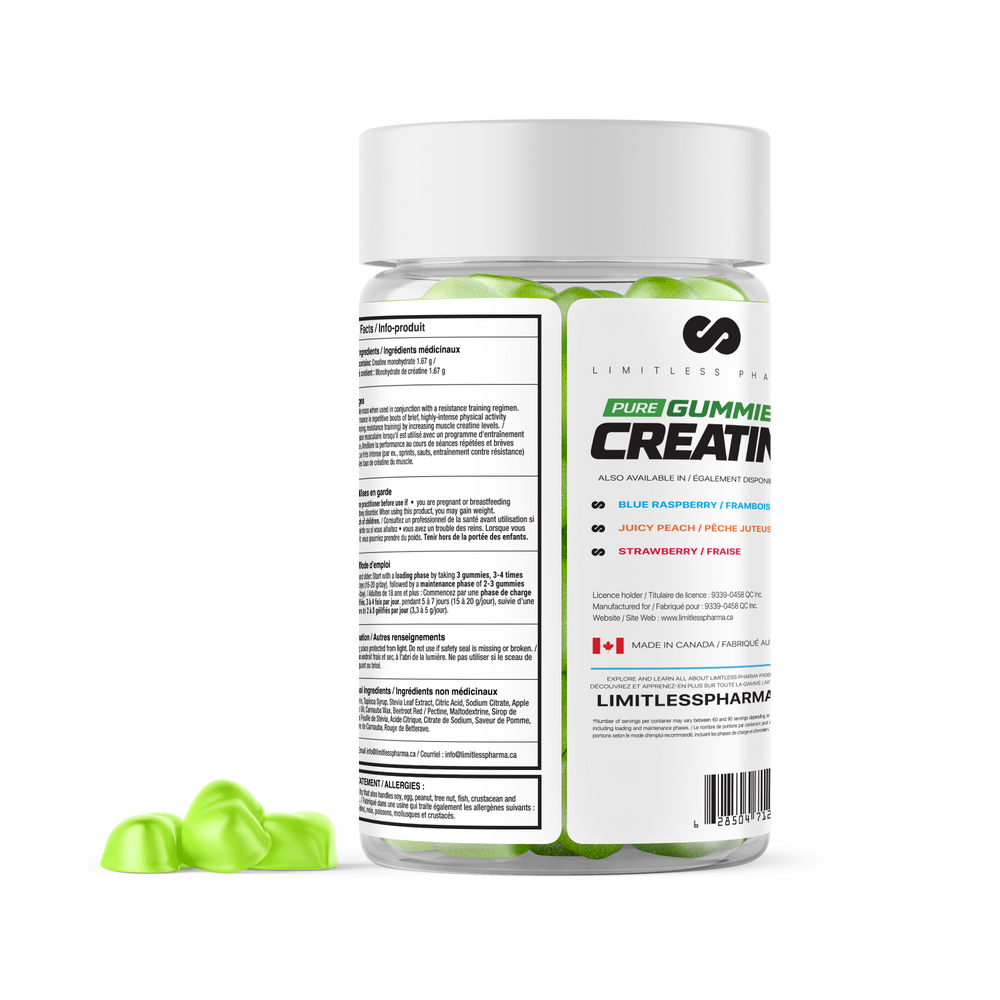 PURE GUMMIES (CREATINE) - Apple Twist - back