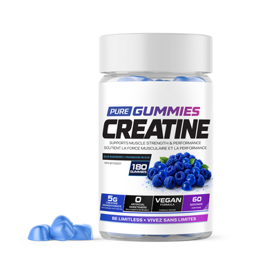 PURE GUMMIES (CREATINE) - Blue Raspberry - front