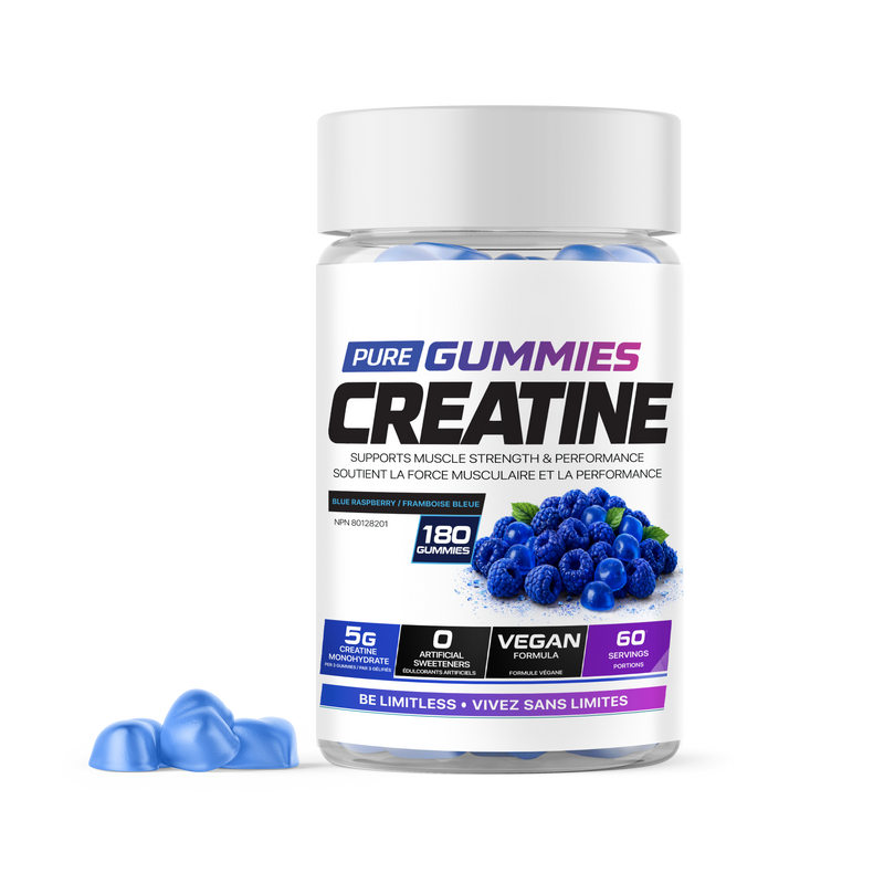 PURE GUMMIES (CREATINE) - Blue Raspberry - front