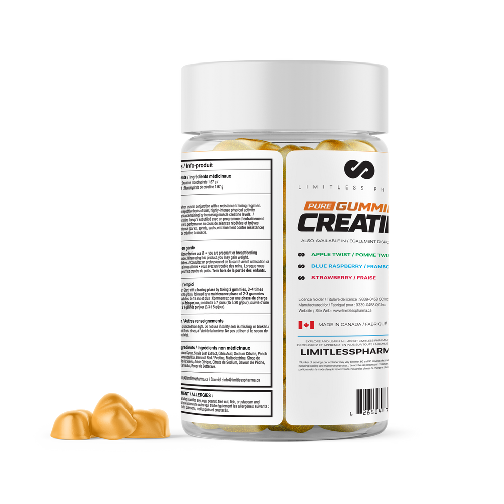 PURE GUMMIES (CREATINE) - Juicy Peach - back
