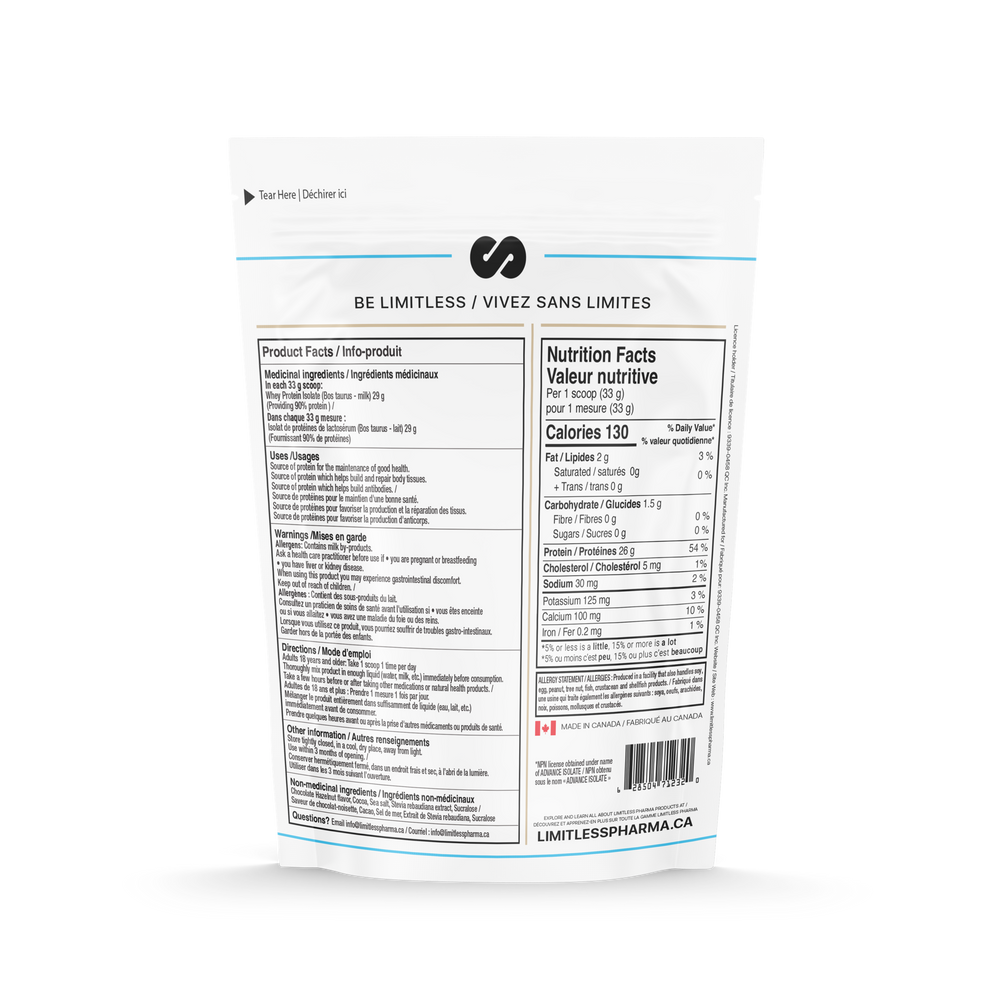 PURE WHEY ISOLATE 2 LB - Choco Ferrerolicious - back