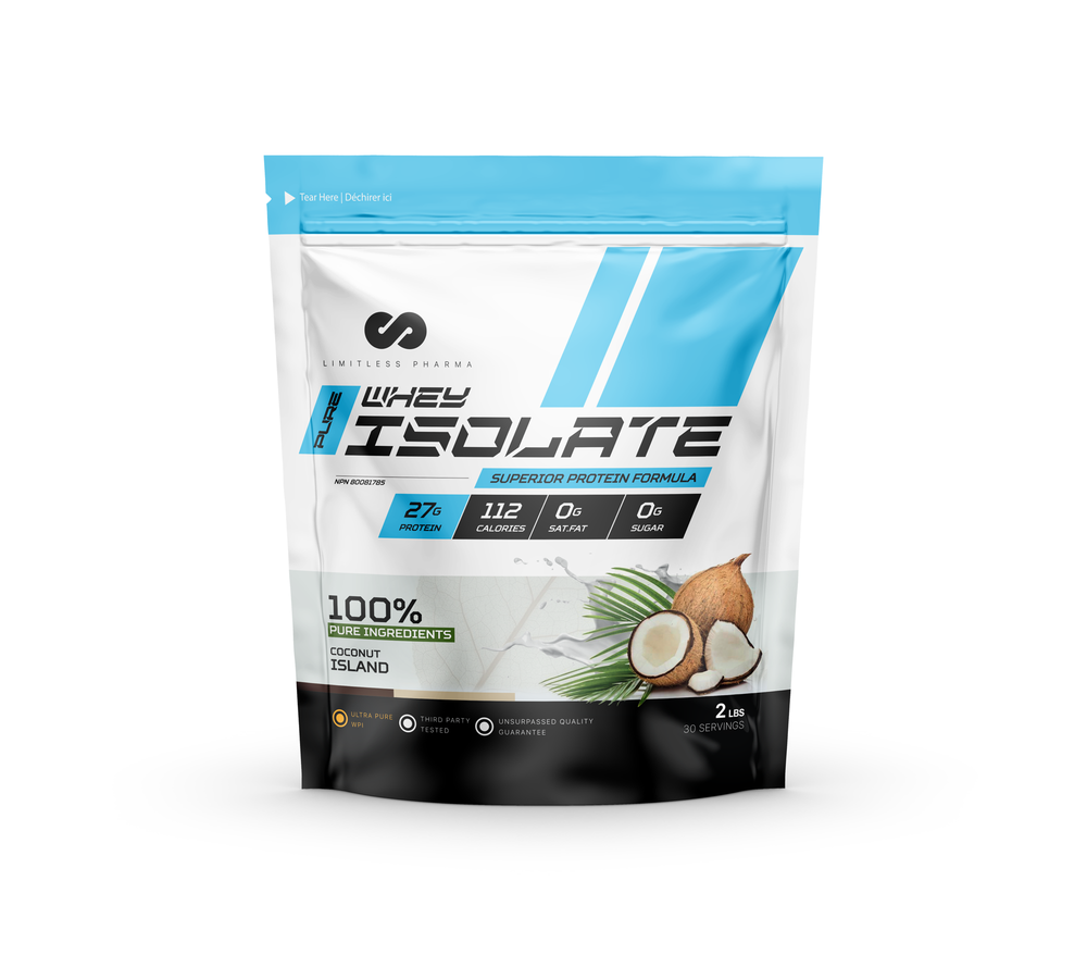100% Pure Whey Protein Isolate 2lbs - Zero Sugar and Fat – Limitless Pharma  - Supplements store